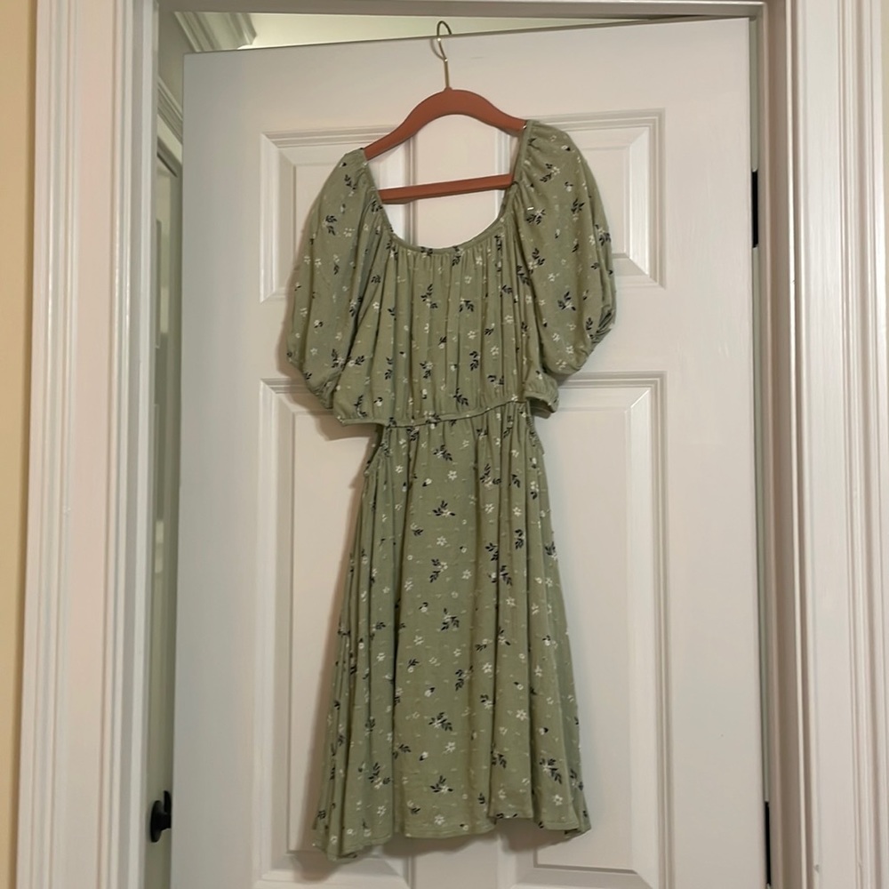 Altard State green floral dress